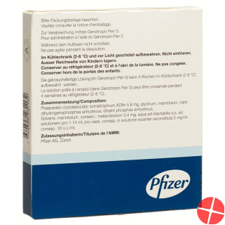 Genotropin Trockensubstanz 5mg C Solv Ampullen 5 Stück