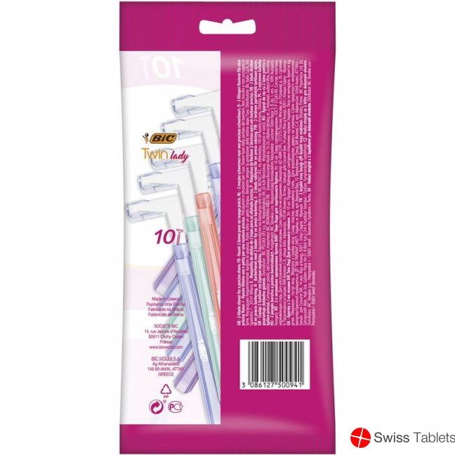 Bic Twin Lady Doppelklinge Rasierer Pastel 10 Stück buy online
