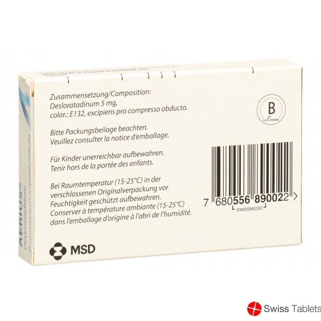 Aerius Filmtabletten 5mg 10 Stück buy online