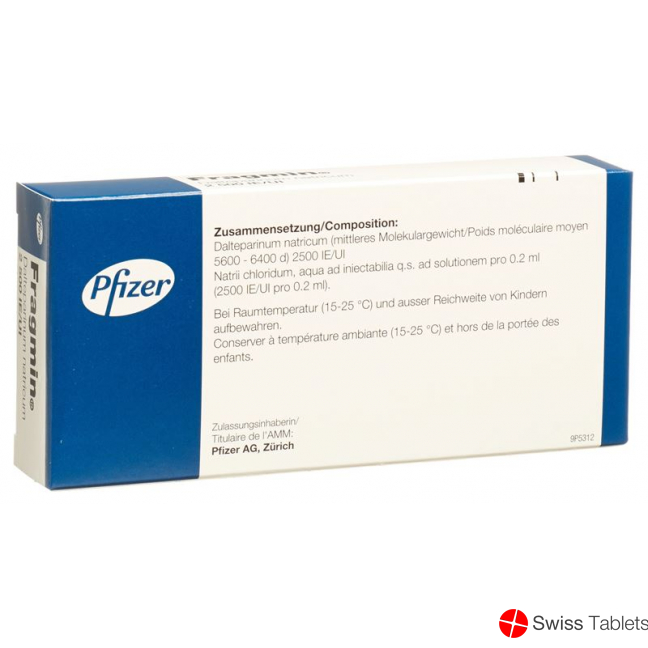 Fragmin Injektionslösung 2500 E/0.2ml 2 Fertigspritzen 0.2ml buy online