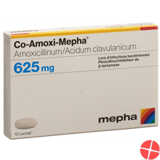 Co Amoxi Mepha Lactabs 625mg 10 Stück