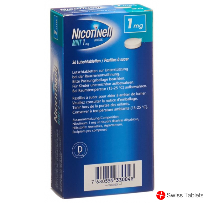 Nicotinell 1mg 36 Lutschtabletten buy online