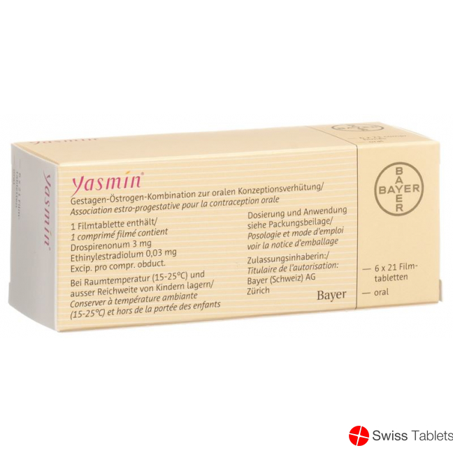 Yasmin 6x21 Filmtabletten buy online