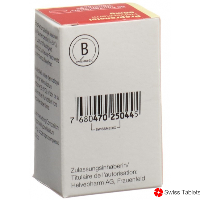 Propranolol Zentiva Filmtabletten 80mg Dose 60 Stück buy online