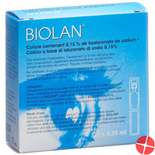 Biolan Augentropfen 20 Monodosis 0.35ml