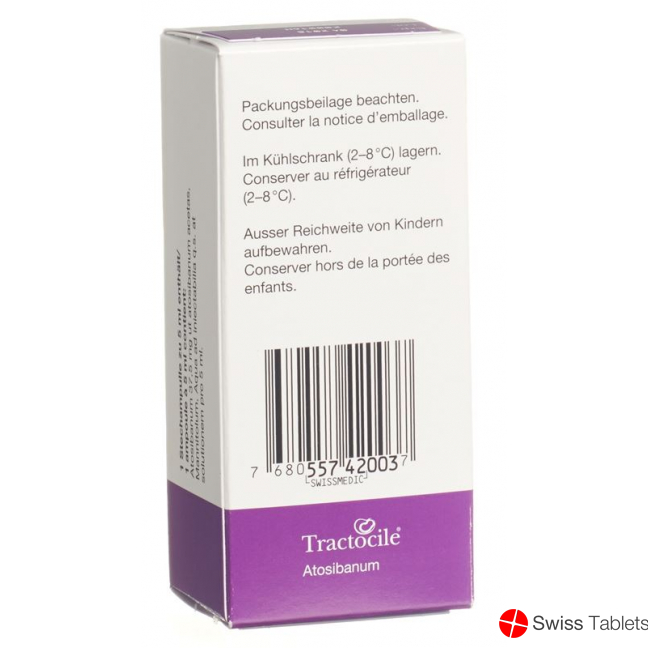 Tractocile Infusionskonzentrat 37.5mg/5ml Durchstechflasche 5ml buy online