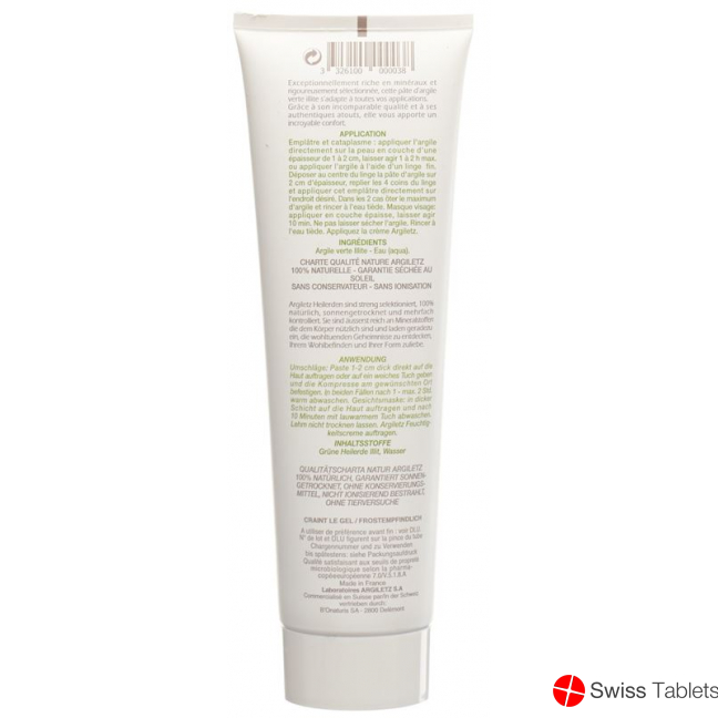 Argiletz Heilerde Grün Instant Paste Tube 400g buy online