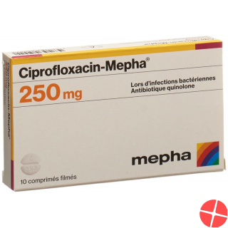 Ciprofloxacin Mepha Filmtabletten 250mg 10 Stück