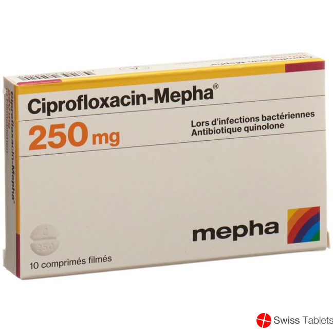 Ciprofloxacin Mepha Filmtabletten 250mg 10 Stück buy online