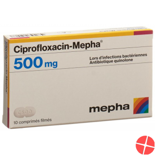 Ciprofloxacin Mepha Filmtabletten 500mg 10 Stück