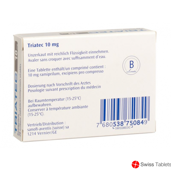 Triatec 10 Tabletten 10mg 20 Stück buy online