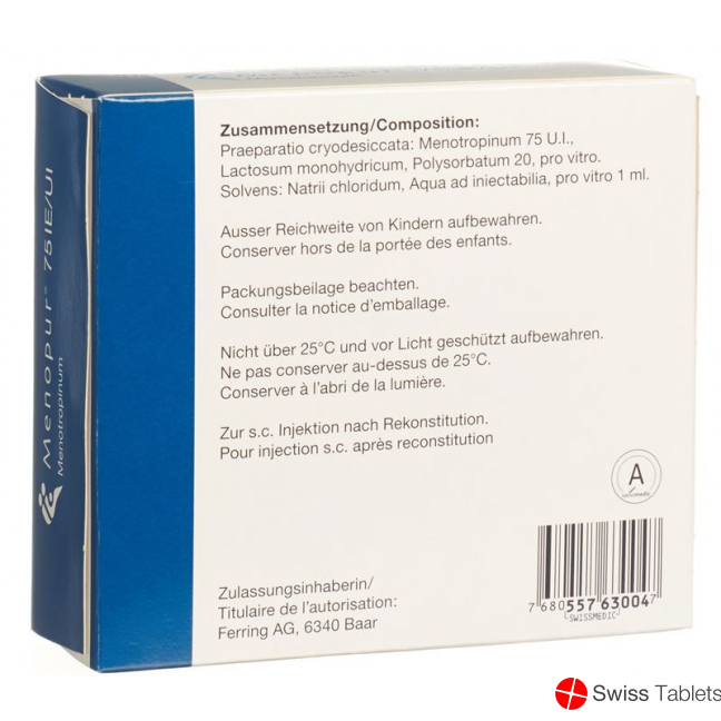 Menopur Trockensubstanz 75 E C Solv Ampullen 10 Stück buy online