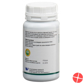 Burgerstein Spirulina tablets Ds 180 pieces