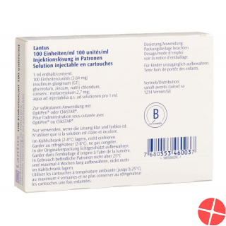 Lantus Injektionslösung für Clikstar/optipen 5 Ampullen 3ml