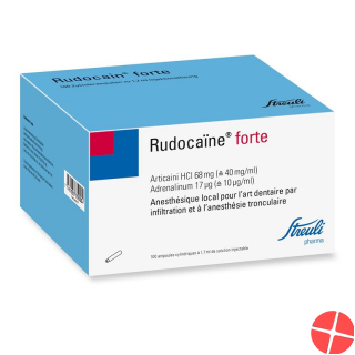Rudocain Forte Injektionslösung 100 Zyl Ampullen 1.7ml