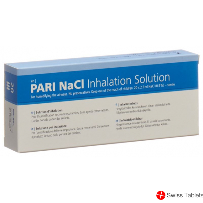 Pari NaCl Inhalationslösung 20 Ampullen 2.5ml buy online