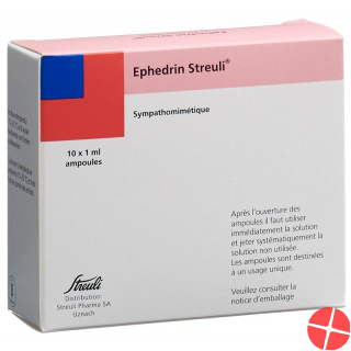 Ephedrin Streuli Injektionslösung 50mg/ml 10 Ampullen 1ml