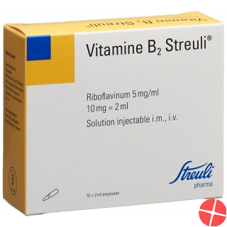 Vitamin B2 Streuli Injektionslösung 10mg/2ml 10 Ampullen 2ml