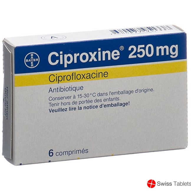 Ciproxin Lacktabletten 250mg 6 Stück buy online
