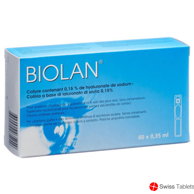 Biolan Augentropfen 60 Monodosis 0.35ml buy online