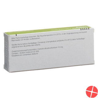 Cetirizin 10mg 10 Tabletten