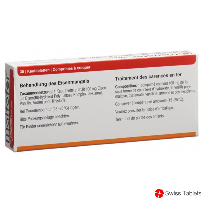 Maltofer Kautabletten 100mg 30 Stück buy online