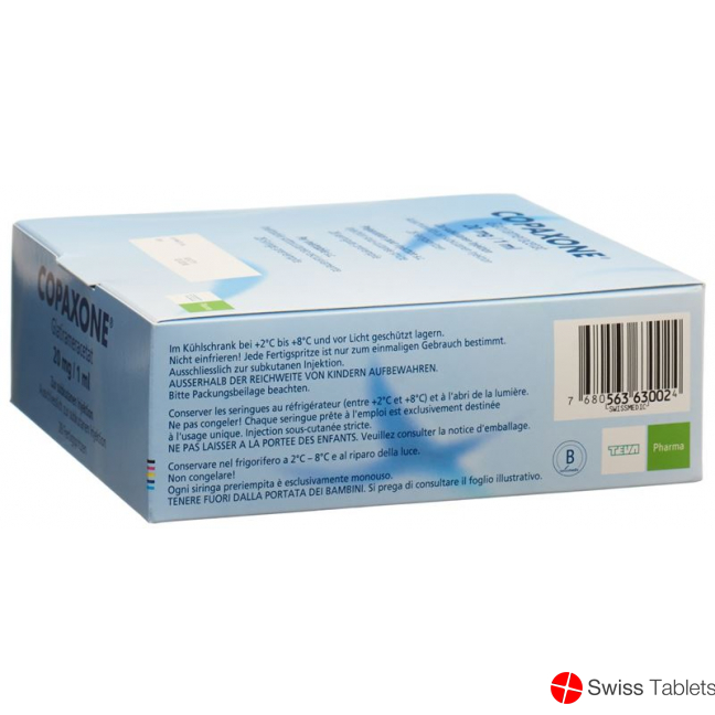 Copaxone Injektionslösung 20mg/ml 28 Fertigspritzen 1ml buy online