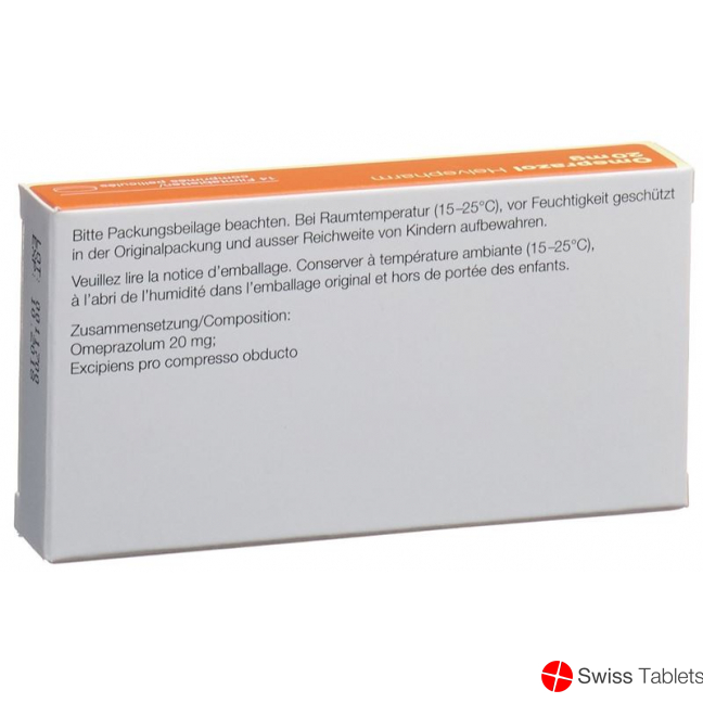 Omeprazol Helvepharm Filmtabletten 20mg 14 Stück buy online