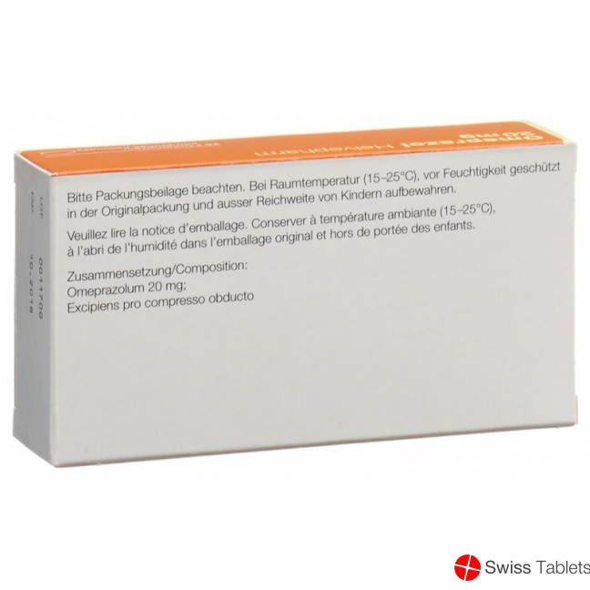 Omeprazol Helvepharm Filmtabletten 20mg 28 Stück buy online