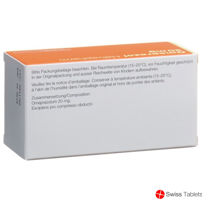 Omeprazol Helvepharm Filmtabletten 20mg 56 Stück buy online