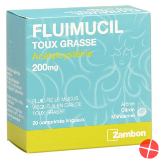 Fluimucil Erkältungshusten Lingual Tabletten 200mg 20 Stück
