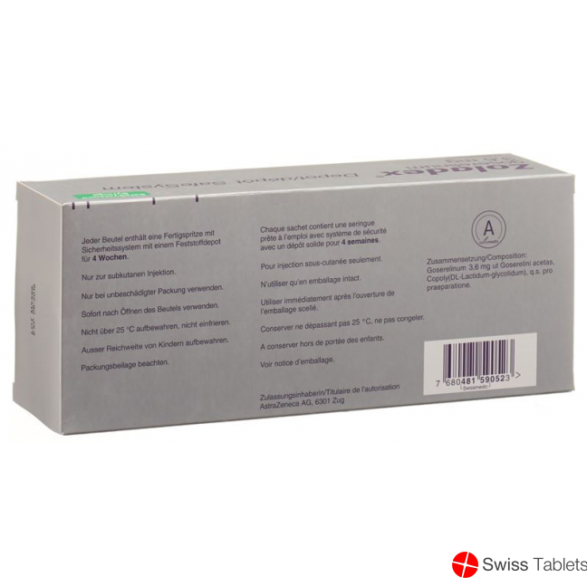 Zoladex Safesystem 3.6mg Fertigspritzen 3 Stück buy online