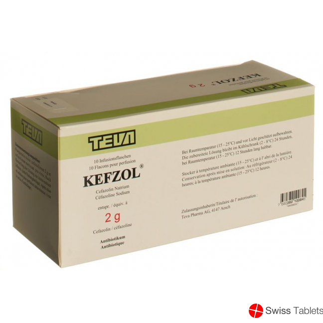 Kefzol Trockensubstanz 2g Flasche 10 Stück buy online