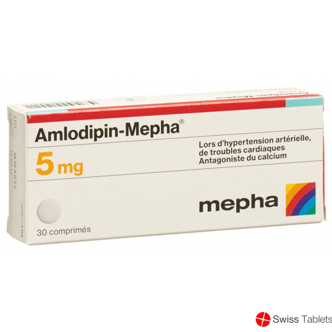 Amlodipin Mepha 5 Tabletten 5mg 30 Stück buy online