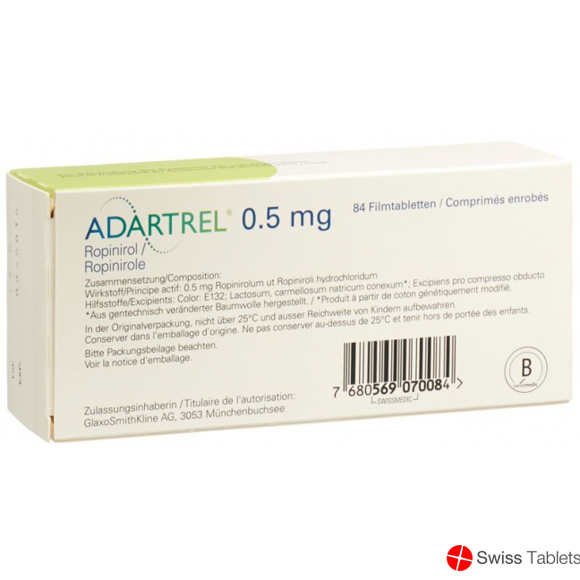 Adartrel Filmtabletten 0.5mg 84 Stück buy online