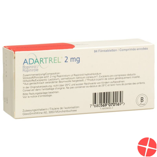 Adartrel Filmtabletten 2mg 84 Stück