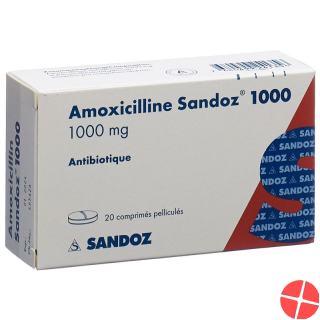 Amoxicillin Sandoz Filmtabletten 1000mg 20 Stück