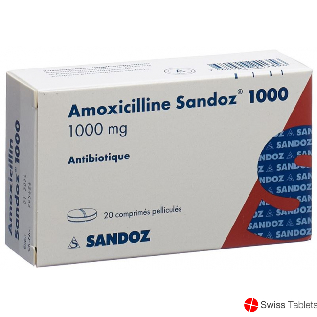 Amoxicillin Sandoz Filmtabletten 1000mg 20 Stück buy online