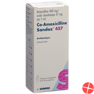 Co Amoxicillin Sandoz Pulver 457mg Suspension 35ml