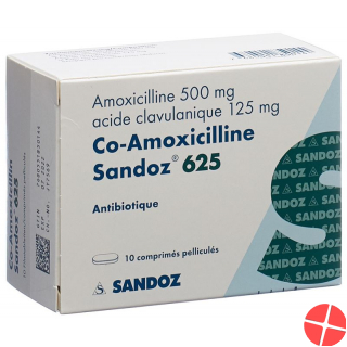 Co Amoxicillin Sandoz Filmtabletten 625mg 10 Stück