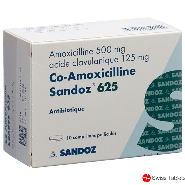 Co Amoxicillin Sandoz Filmtabletten 625mg 10 Stück buy online
