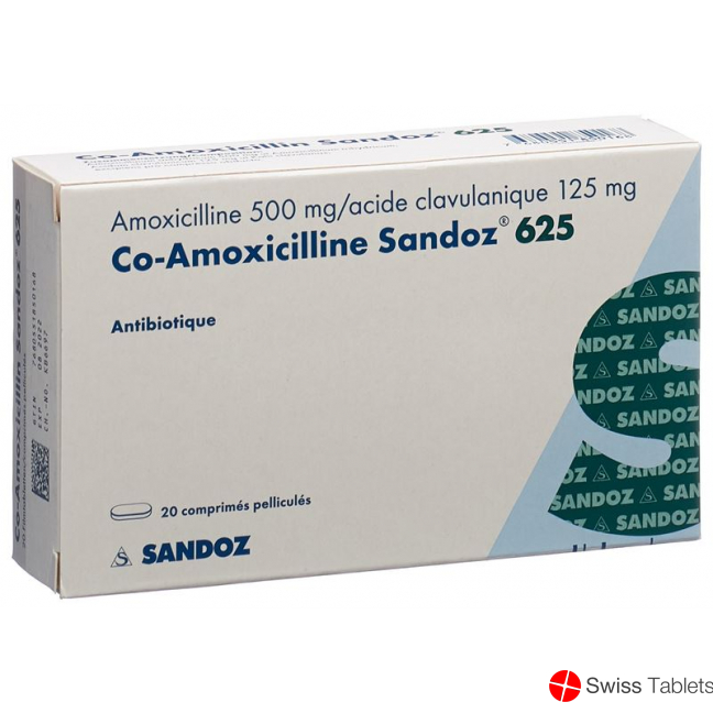 Co Amoxicillin Sandoz Filmtabletten 625mg 20 Stück buy online