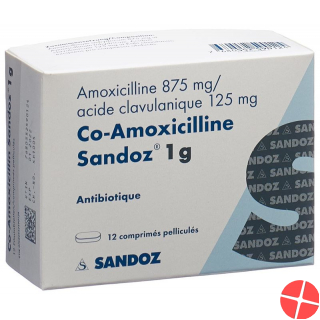 Co Amoxicillin Sandoz Filmtabletten 1g 12 Stück