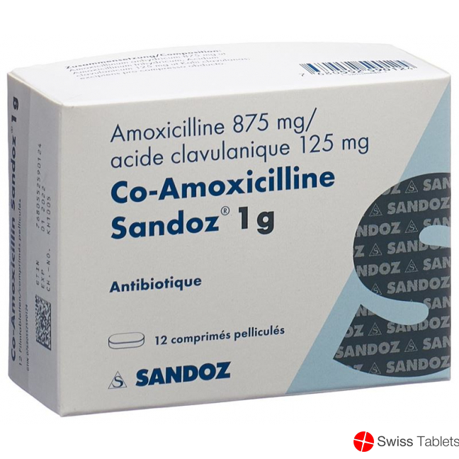 Co Amoxicillin Sandoz Filmtabletten 1g 12 Stück buy online