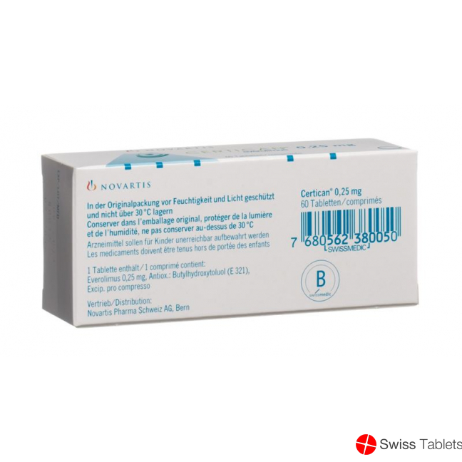 Certican Tabletten 0.25mg 6x 10 Stück buy online