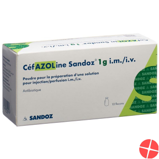 Cefazolin Sandoz Trockensubstanz 1g Durchstechflasche 10 Stück