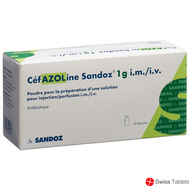 Cefazolin Sandoz Trockensubstanz 1g Durchstechflasche 10 Stück buy online