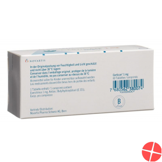 Certican Tabletten 1mg 6x 10 Stück Certican Tabletten 1mg 6x 10 Stück