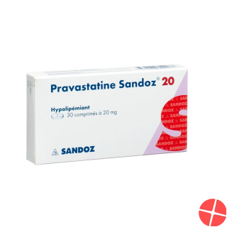 Pravastatin Sandoz Tabletten 20mg 30 Stück