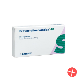 Pravastatin Sandoz Tabletten 40mg 30 Stück